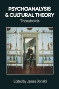 cover of the book Psychoanalysis and Cultural Theory: Thresholds: Thresholds