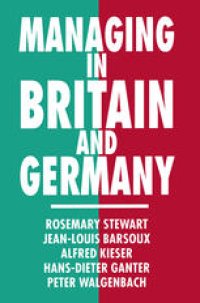 cover of the book Managing in Britain and Germany