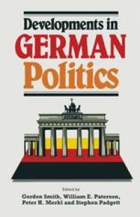 cover of the book Developments in German Politics