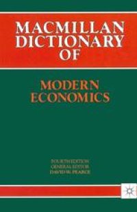 cover of the book Macmillan Dictionary of Modern Economics