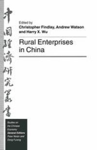 cover of the book Rural Enterprises in China