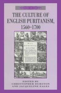 cover of the book The Culture of English Puritanism, 1560–1700