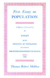 cover of the book First Essay on Population 1798