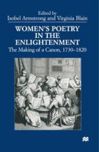 cover of the book Women’s Poetry in the Enlightenment: The Making of a Canon, 1730–1820