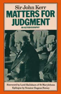 cover of the book Matters for Judgment: An autobiography