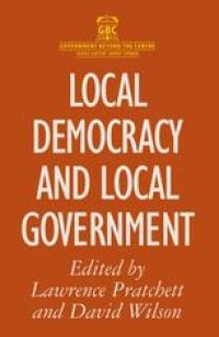 cover of the book Local Democracy and Local Government