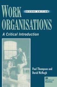 cover of the book Work Organisations: A Critical Introduction