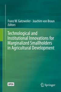 cover of the book Technological and Institutional Innovations for Marginalized Smallholders in Agricultural Development