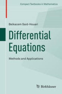 cover of the book Differential Equations: Methods and Applications