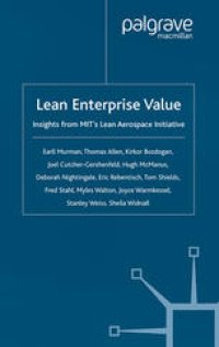 cover of the book Lean Enterprise Value: Insights from MIT’s Lean Aerospace Initiative