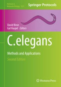 cover of the book C. elegans: Methods and Applications