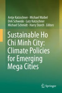 cover of the book Sustainable Ho Chi Minh City: Climate Policies for Emerging Mega Cities