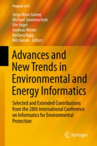 cover of the book Advances and New Trends in Environmental and Energy Informatics: Selected and Extended Contributions from the 28th International Conference on Informatics for Environmental Protection