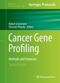 cover of the book Cancer Gene Profiling: Methods and Protocols