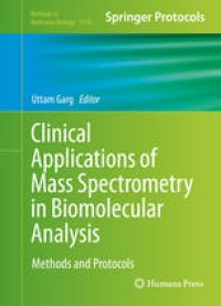 cover of the book Clinical Applications of Mass Spectrometry in Biomolecular Analysis: Methods and Protocols