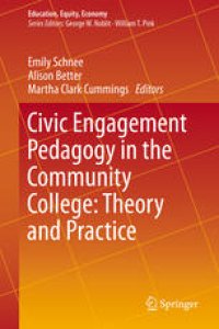 cover of the book Civic Engagement Pedagogy in the Community College: Theory and Practice