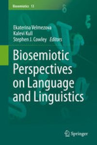 cover of the book Biosemiotic Perspectives on Language and Linguistics