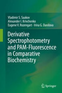 cover of the book Derivative Spectrophotometry and PAM-Fluorescence in Comparative Biochemistry