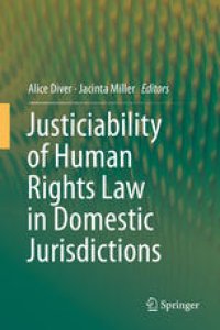 cover of the book Justiciability of Human Rights Law in Domestic Jurisdictions