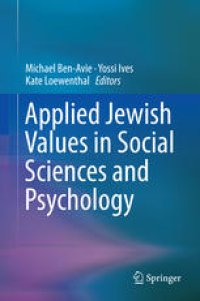 cover of the book Applied Jewish Values in Social Sciences and Psychology