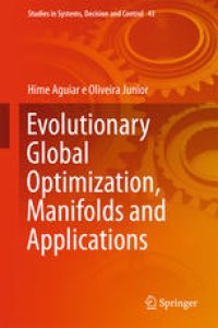 cover of the book Evolutionary Global Optimization, Manifolds and Applications