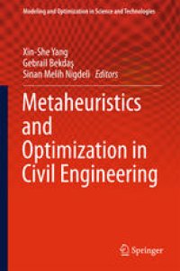 cover of the book Metaheuristics and Optimization in Civil Engineering