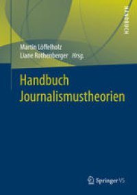 cover of the book Handbuch Journalismustheorien