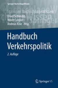 cover of the book Handbuch Verkehrspolitik