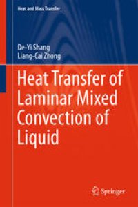 cover of the book Heat Transfer of Laminar Mixed Convection of Liquid 