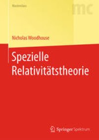 cover of the book Spezielle Relativitätstheorie