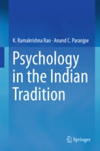 cover of the book Psychology in the Indian Tradition