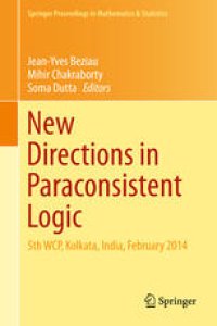 cover of the book New Directions in Paraconsistent Logic: 5th WCP, Kolkata, India, February 2014