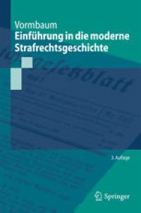 cover of the book Einführung in die moderne Strafrechtsgeschichte