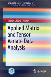 cover of the book Applied Matrix and Tensor Variate Data Analysis