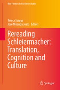 cover of the book Rereading Schleiermacher: Translation, Cognition and Culture