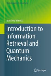 cover of the book Introduction to Information Retrieval and Quantum Mechanics
