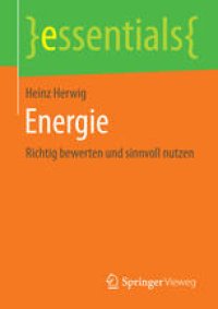 cover of the book Energie: Richtig bewerten und sinnvoll nutzen