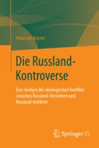 cover of the book Die Russland-Kontroverse: Eine Analyse des ideologischen Konflikts zwischen Russland-Verstehern und Russland-Kritikern