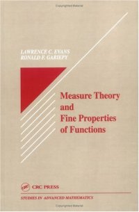 cover of the book Measure theory and fine properties of functions