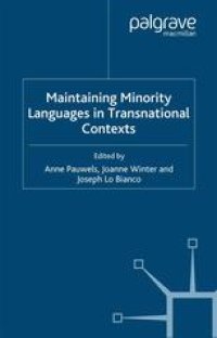 cover of the book Maintaining Minority Languages in Transnational Contexts