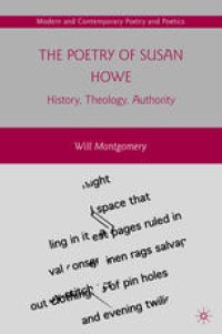 cover of the book The Poetry of Susan Howe: History, Theology, Authority