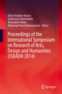 cover of the book Proceedings of the International Symposium on Research of Arts, Design and Humanities (ISRADH 2014)