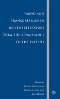 cover of the book Taboo and Transgression in British Literature from the Renaissance to the Present