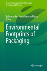 cover of the book Environmental Footprints of Packaging