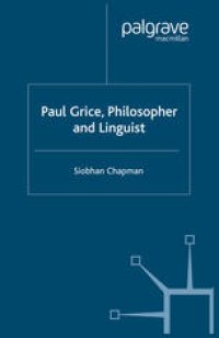 cover of the book Paul Grice, Philosopher and Linguist