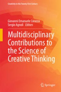 cover of the book Multidisciplinary Contributions to the Science of Creative Thinking