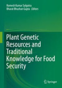 cover of the book Plant Genetic Resources and Traditional Knowledge for Food Security