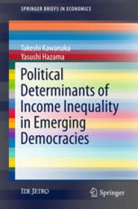 cover of the book Political Determinants of Income Inequality in Emerging Democracies