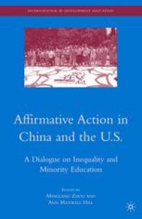 cover of the book Affirmative Action in China and the U.S.: A Dialogue on Inequality and Minority Education