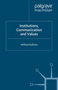 cover of the book Institutions, Communication and Values